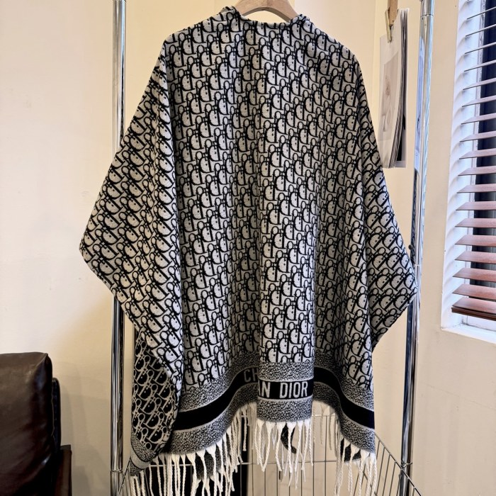 Double-sided wool and cashmere blended cape coat clothes，free size,CL60-58