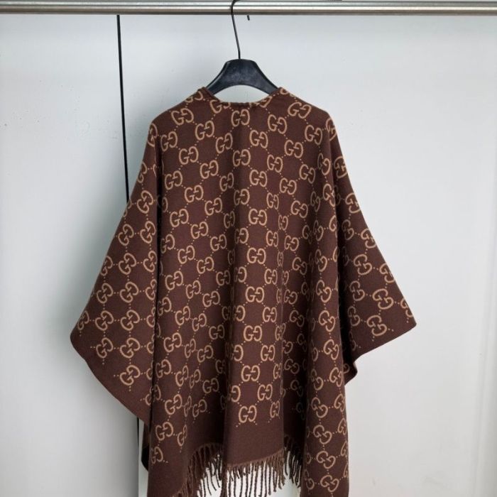 Double-sided wool and cashmere blended cape coat clothes，free size,CL60-53