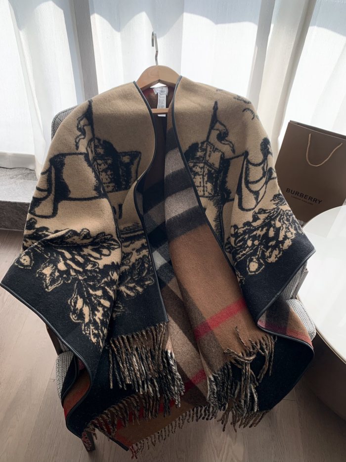Double-sided wool and cashmere blended cape coat clothes，free size,CL60-47