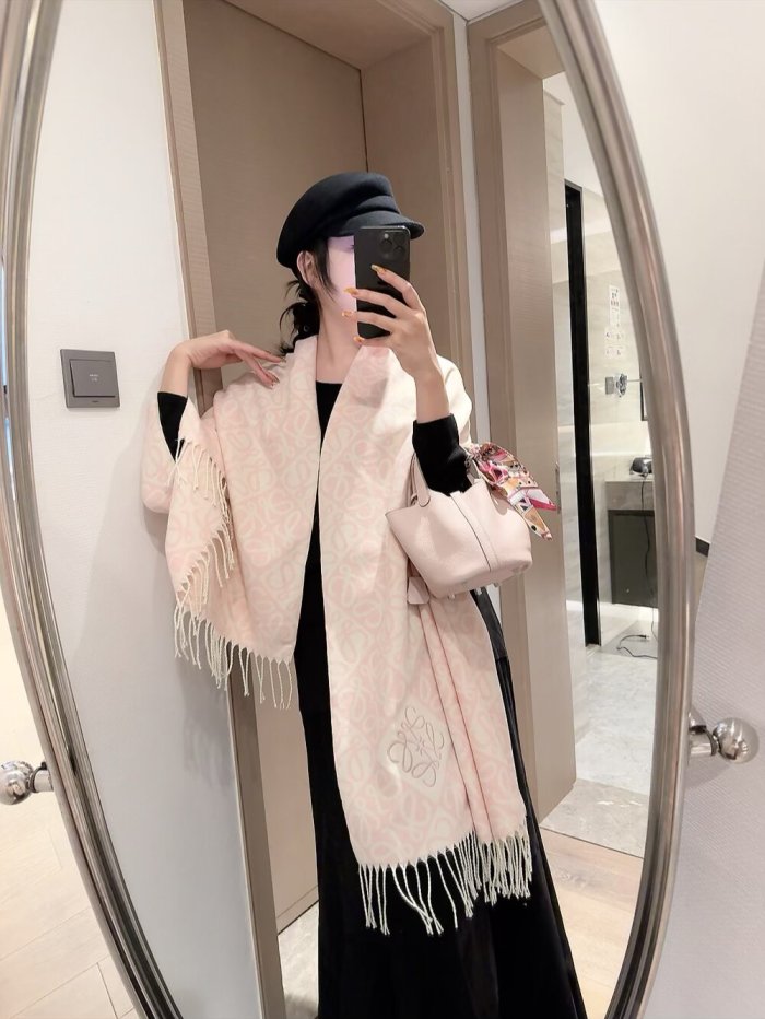 Cashmere cotton scarf for men women, size 205x60cm, no box. SF25-240-244