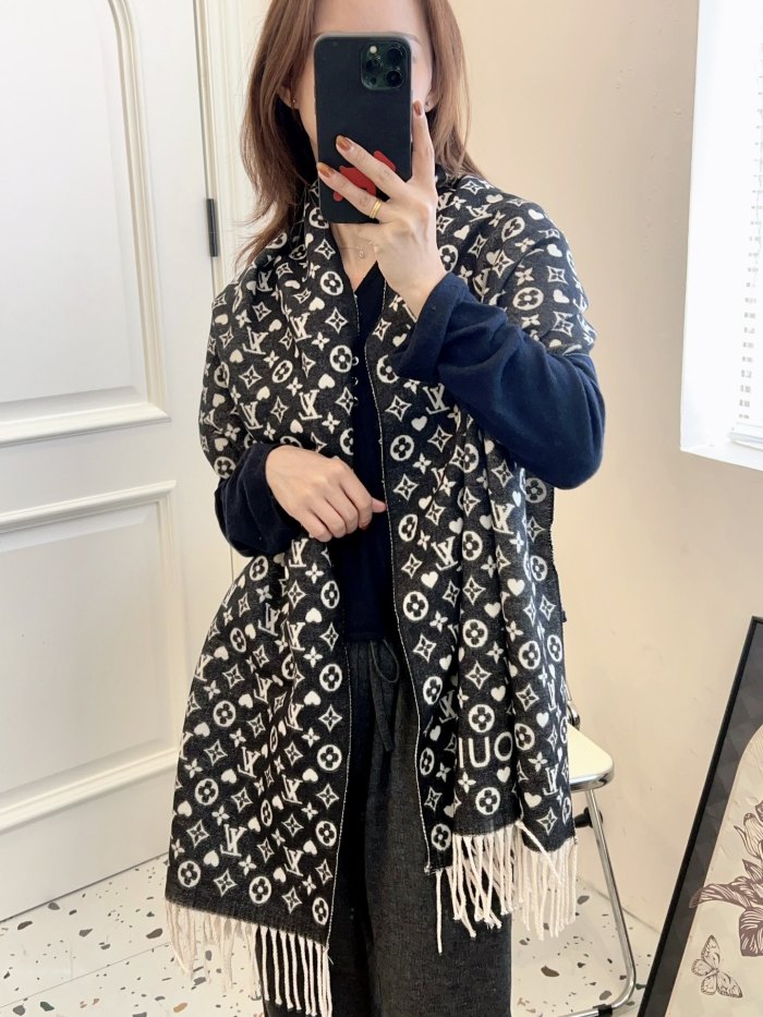 Cashmere cotton scarf for men women, size 65x180cm, no box. SF25-215-220