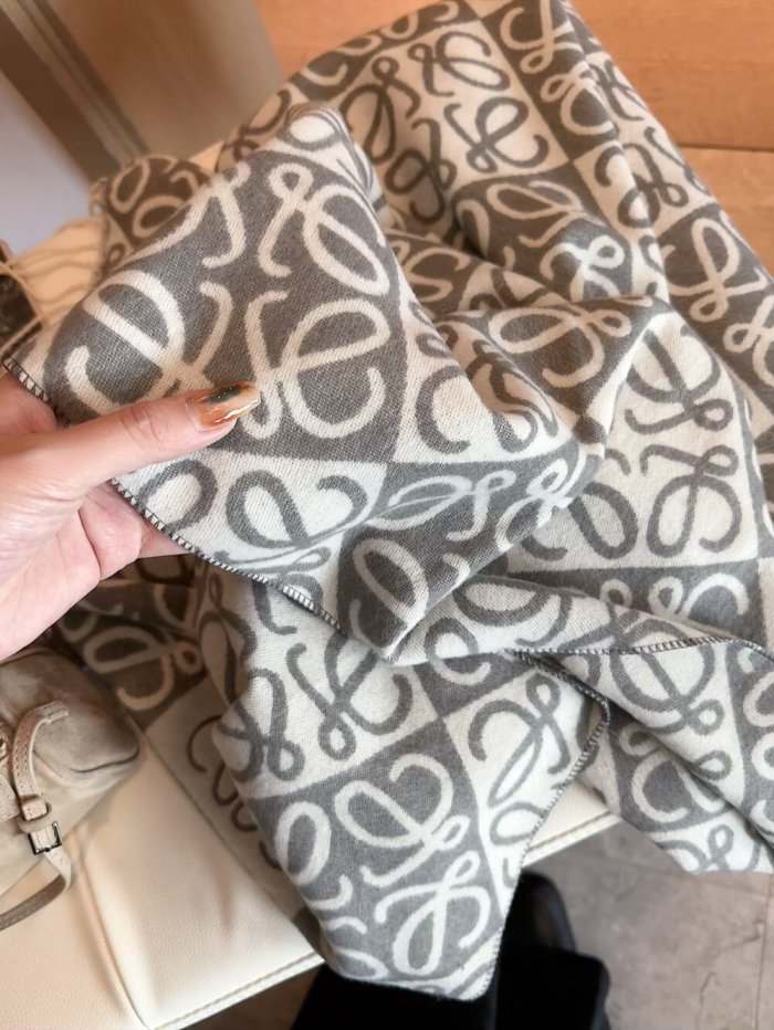 Cashmere cotton scarf for men women, size 205x60cm, no box. SF25-240-244