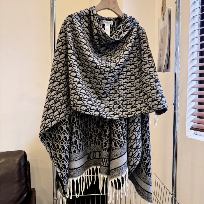 Double-sided wool and cashmere blended cape coat clothes，free size,CL60-58