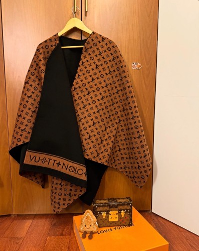 Double-sided wool and cashmere blended cape coat clothes，free size,CL60-56