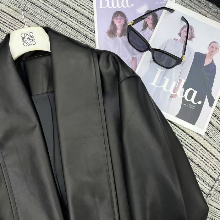 Women's winter leather jacket coat , CL78-26