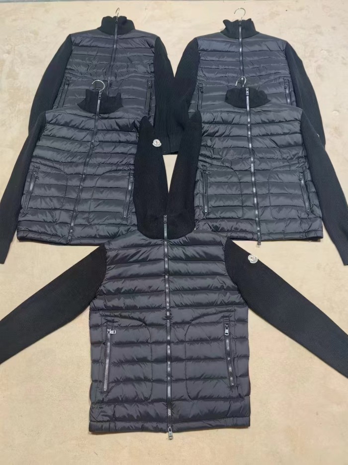 Men's thin knitted stand-up collar  down jacket coat clothes, CL110-73