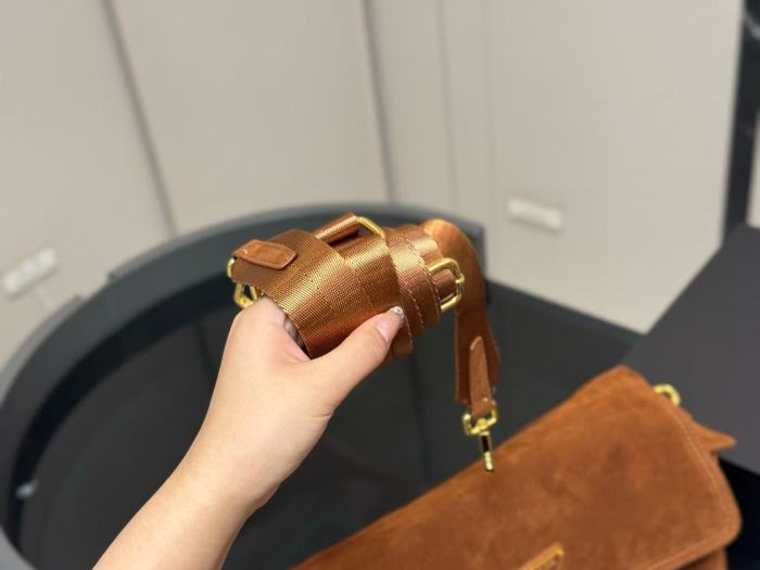 Suedette leather bag ,4A ,size 36cm or 28cm ,no box,  B75-435