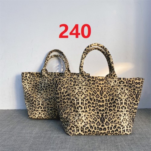 Leopard print embroidery canvas TOTE bag  , size 69*34*20cm or 40*23*23cm ,no box,  B35-240
