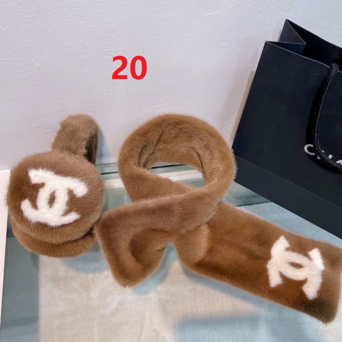 Imitation mink wool warm muffs, scarves,no box. SF35-7-20