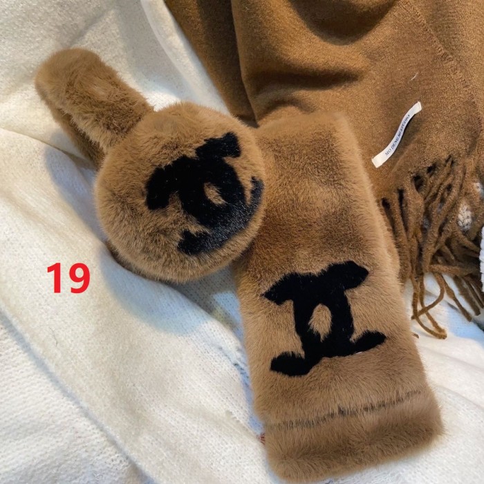 Imitation mink wool warm muffs, scarves,no box. SF35-7-20