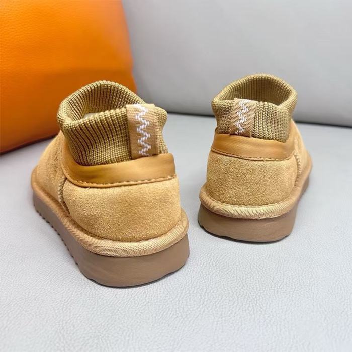 Kids flat snow boots shoes, wih box, size 28-37, SS60-621-623