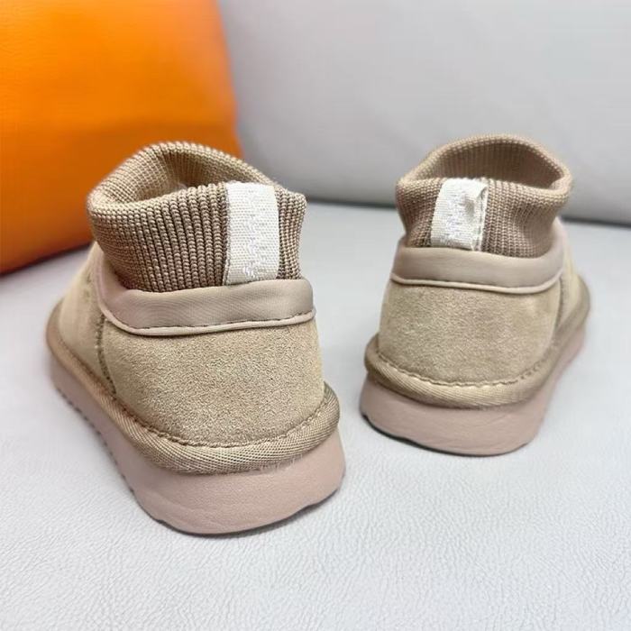 Kids flat snow boots shoes, wih box, size 28-37, SS60-621-623
