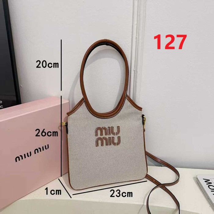 Canvas PU leather bag ,AA quality,no box,  B25-127
