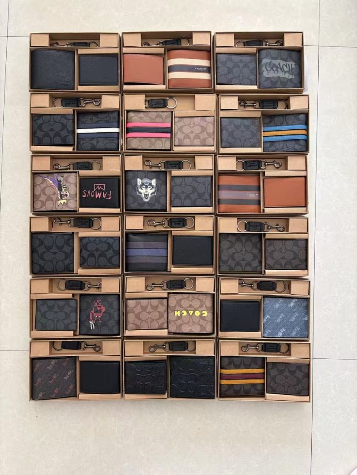 Split leather wallet,  with box,no box,B30-232-260