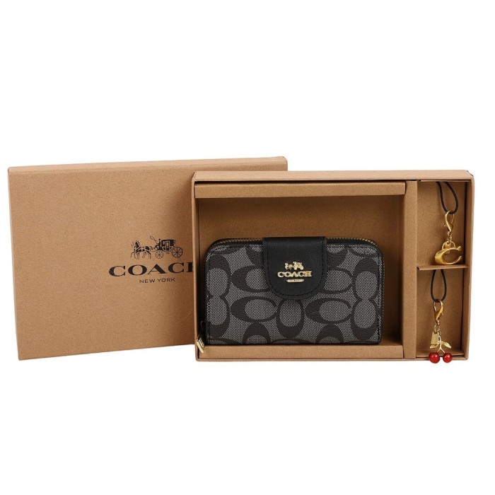 PU leather wallet and keychain set,AA quality, size 15*3cm,with box,  B25-128-144
