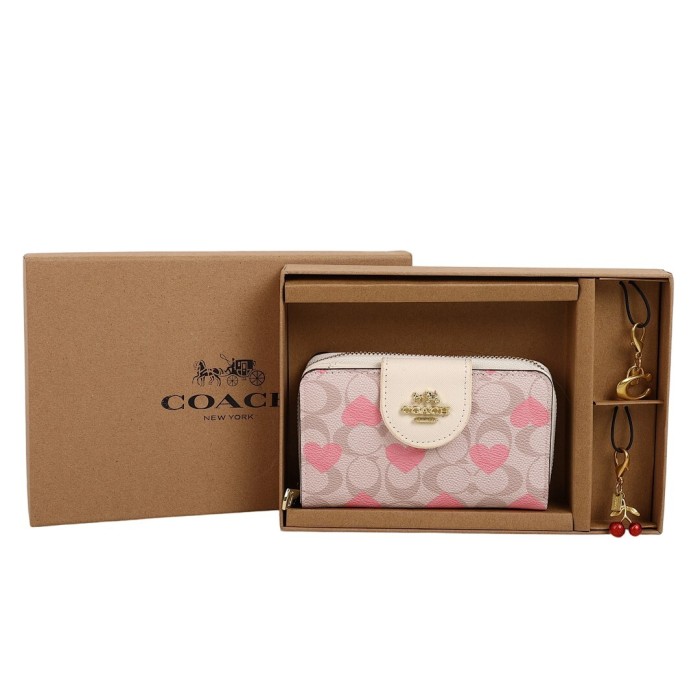 PU leather wallet and keychain set,AA quality, size 15*3cm,with box,  B25-128-144