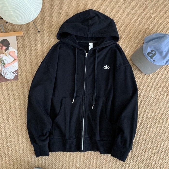 Women men hooded sweatshirt jacket,CL35-12