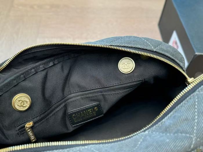 Denim and Split leather bag ,4A ,size 33*20cm,  B88-392