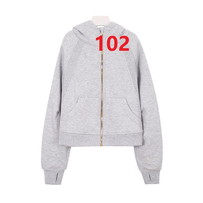 Women's Zipper-attached loose-fitting hooded sweatshirt Gym top Yoga clothes,S-3XL,CL60-101-120