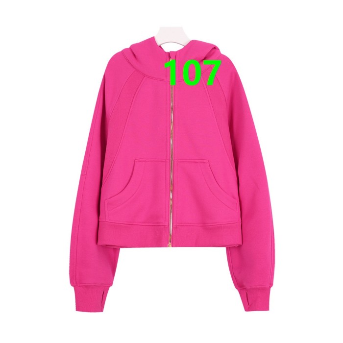 Women's Zipper-attached loose-fitting hooded sweatshirt Gym top Yoga clothes,S-3XL,CL60-101-120