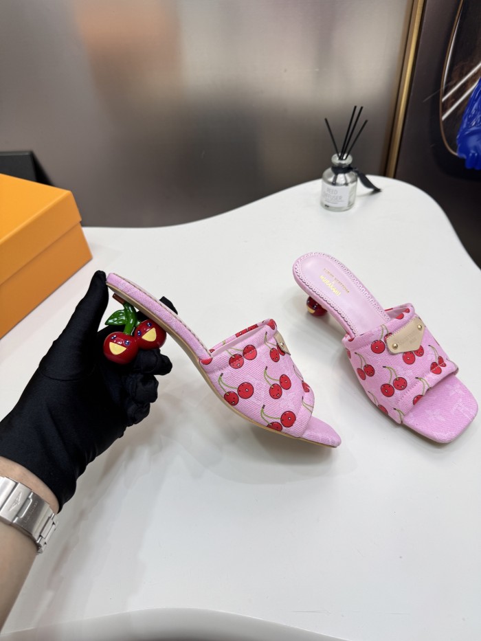 Women's high heel slippers shoes, size 35-42, SS60-3757