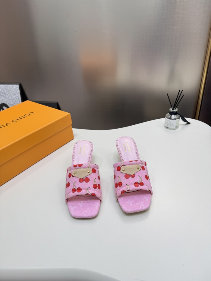 Women's high heel slippers shoes, size 35-42, SS60-3757