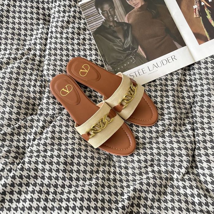 Women's flat slippers shoes, size 34-41, SS50-1813