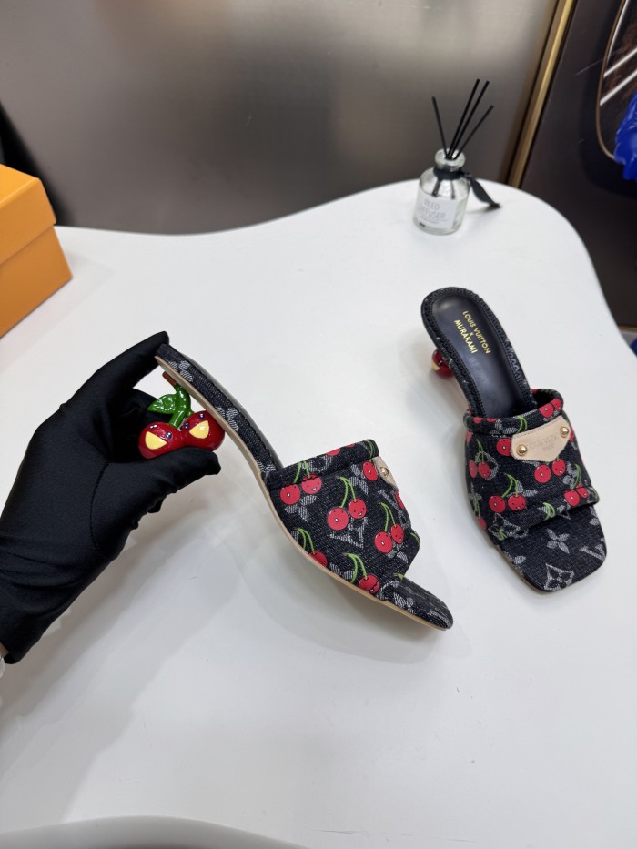 Women's high heel slippers shoes, size 35-42, SS60-3754