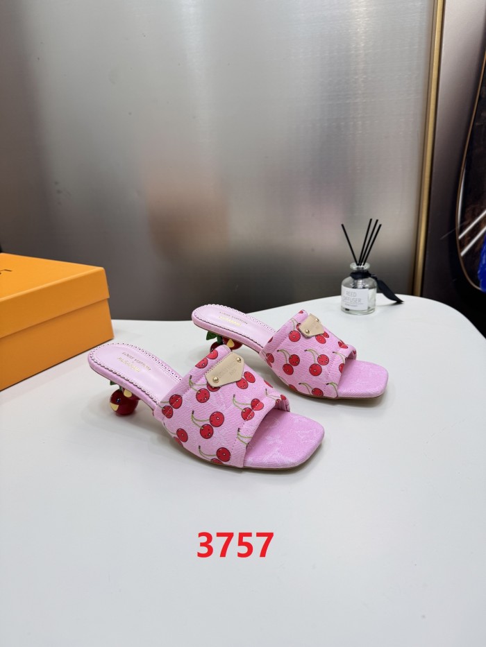 Women's high heel slippers shoes, size 35-42, SS60-3757