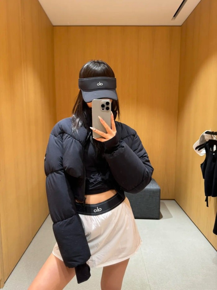 Women double-zipper down cotton coat clothes， CL88-115