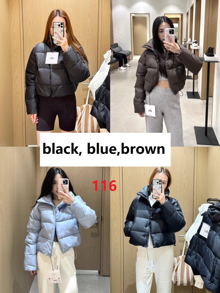 Women double-zipper down cotton coat clothes， CL88-116