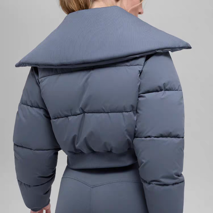 Women double-zipper down cotton coat clothes， CL88-114