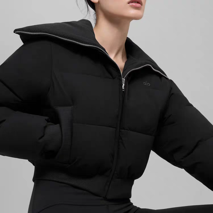 Women double-zipper down cotton coat clothes， CL88-114
