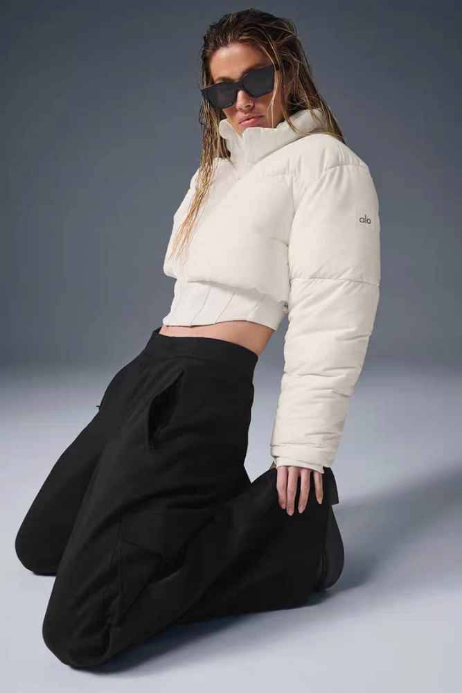 Women double-zipper down cotton coat clothes， CL88-115