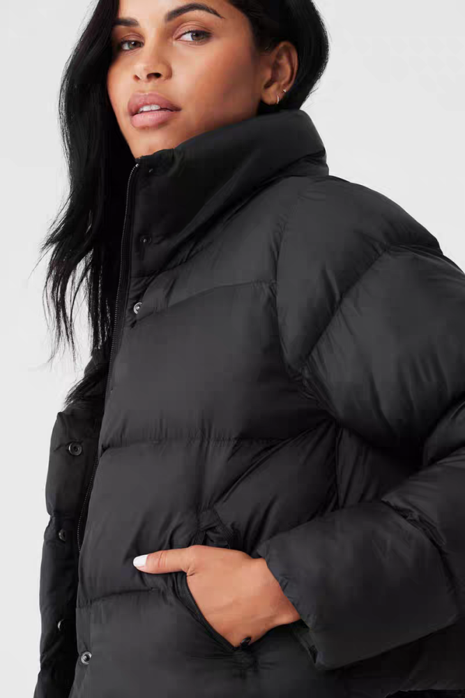 Women double-zipper down cotton coat clothes， CL88-116