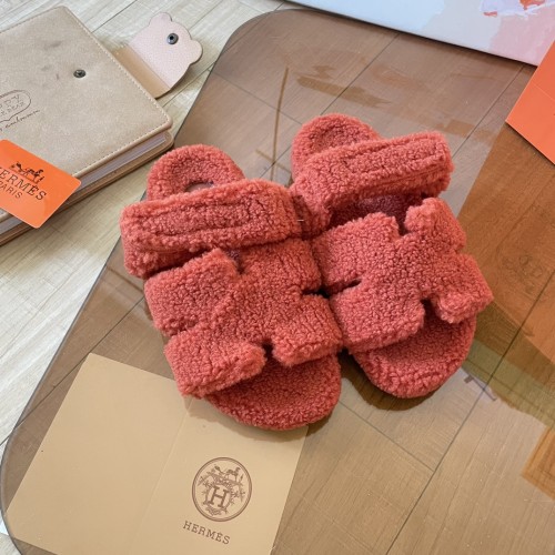 Women's flat wool indoor slippers, size 34-43, SS50-1899