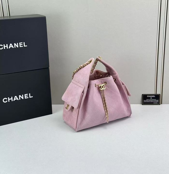 Velvet-finish leather bag ,5A ,size 30x26x14cm,no box,  B110-421
