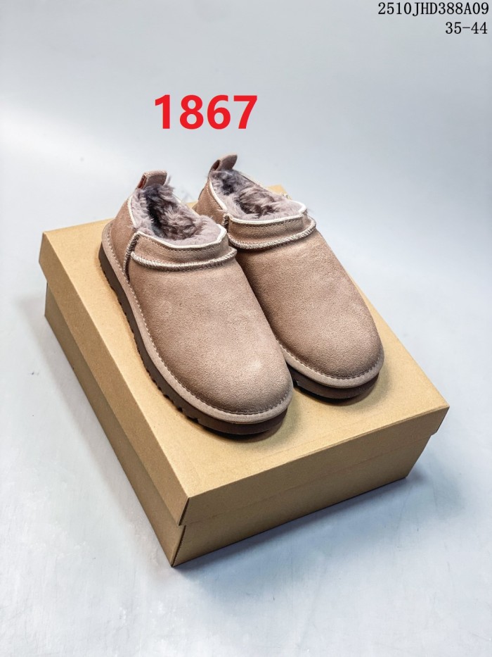 Women's men fur shoes, size 35-44,  with box, SS50-1867