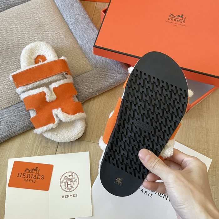 Women's flat wool indoor slippers, size 34-43, SS50-1888