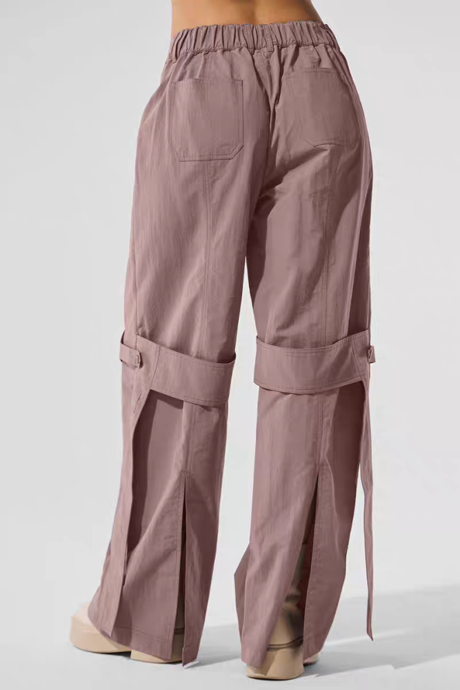Woman Slit cargo pants clothes ，CL35-14