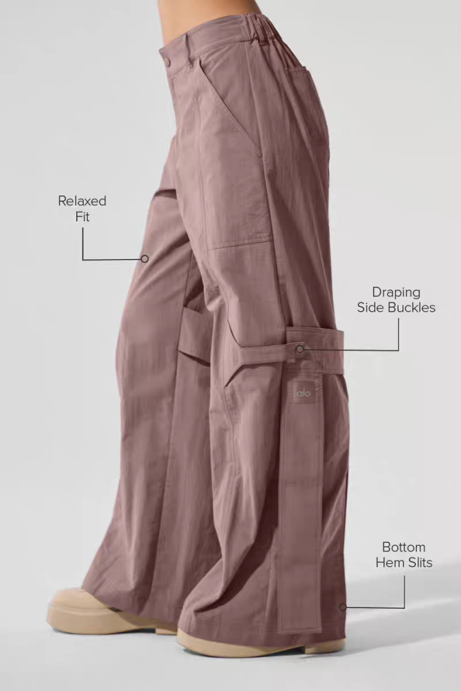 Woman Slit cargo pants clothes ，CL35-14