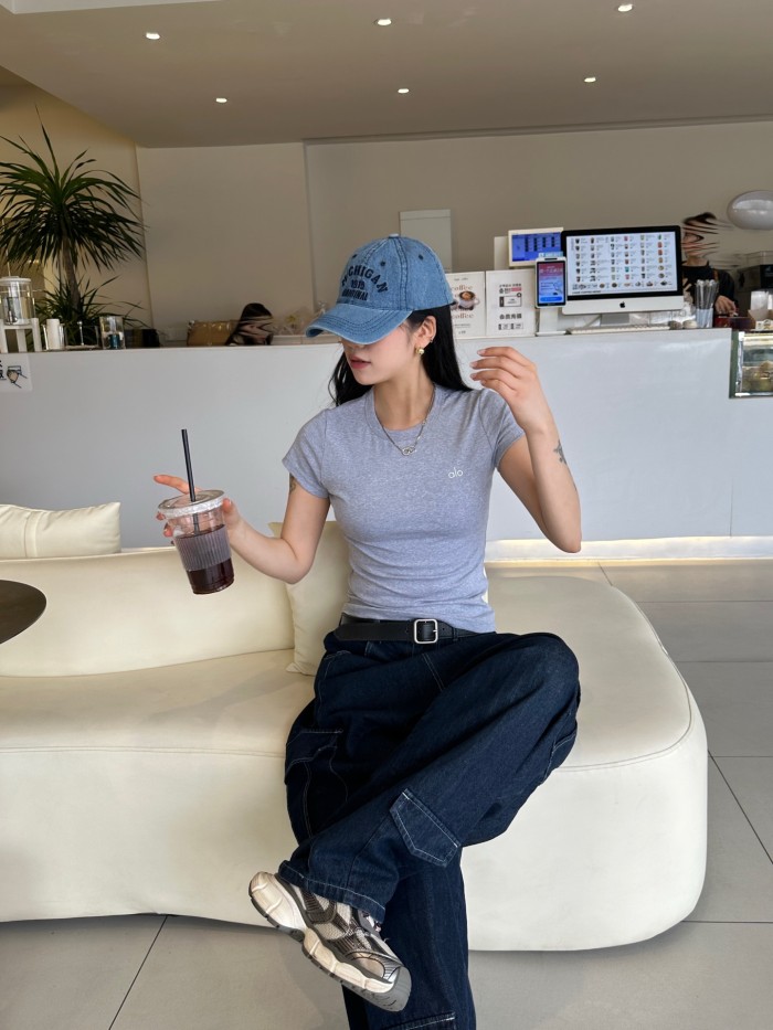 Women Reflective Crew neck T-shirt clothes, CL20-81