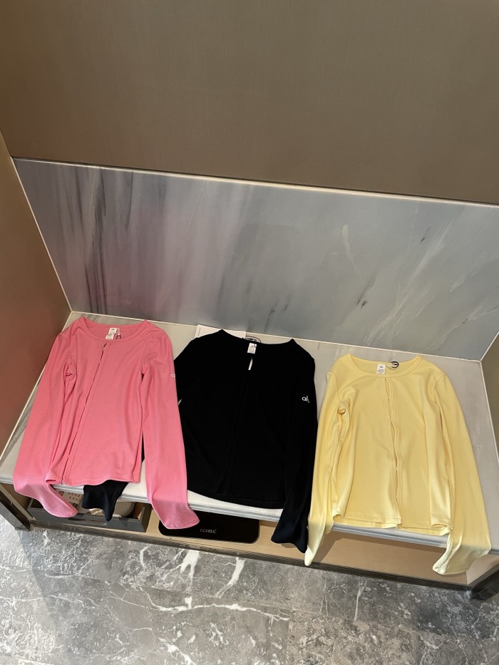 Women Knitted long-sleeved stretch openwork top clothes, CL25-317