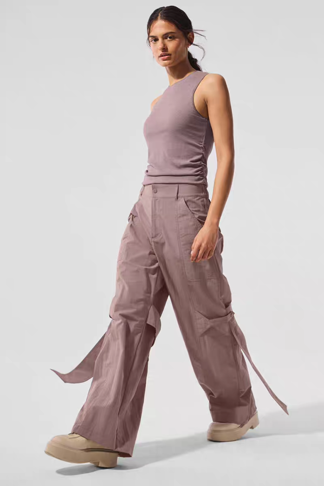 Woman Slit cargo pants clothes ，CL35-14