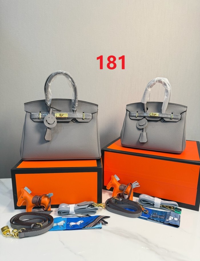 Split leather bag ,4A ,size 25x12x18cm/30x16x24cm,no box,  B98-181-186