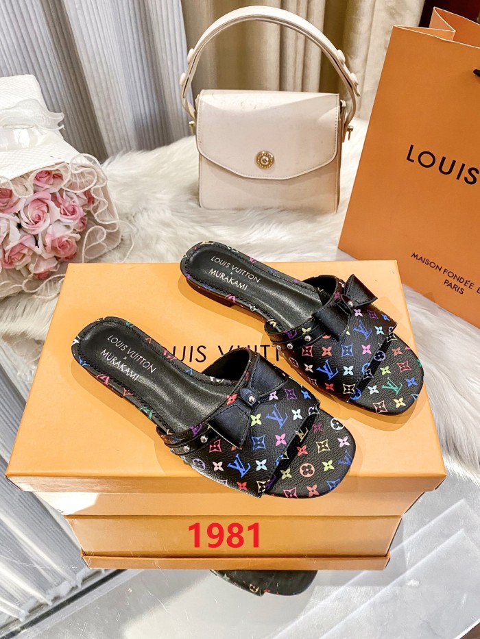 Women's flat slippers shoes, size 35-42, SS50-1979-1981