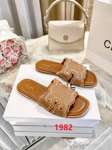 Women's flat slippers shoes, size 35-42, SS50-1982-1983