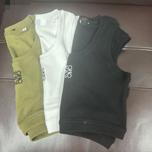 Knitted Embroidered Top Vest for women, Size S-XL,CL20-84