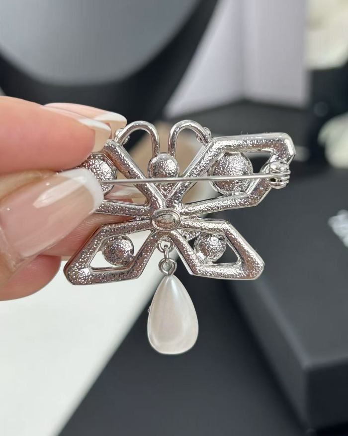 Earring brooch jewelry ,with box, J25-235