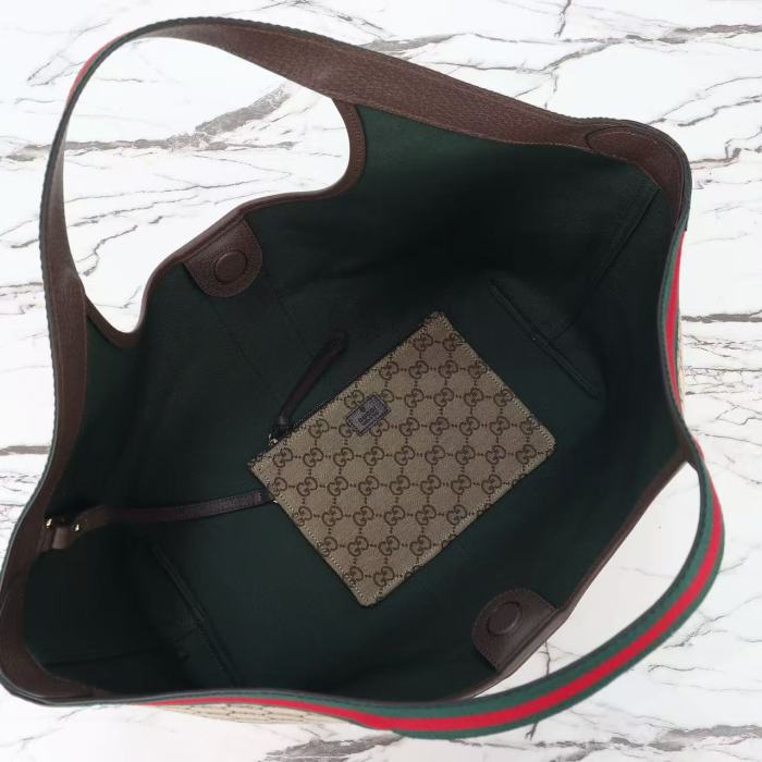 Leather canvas bag ,5A ,size 60*47*16cm,no box,  B110-442